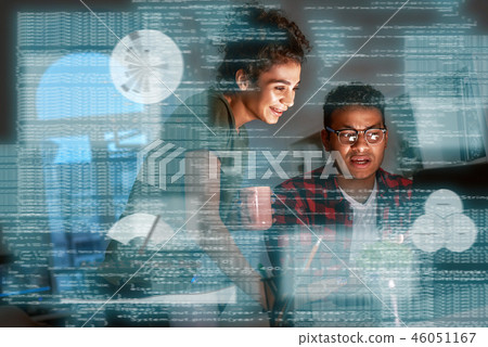 Young indian big data developers thinking about new prospects 46051167