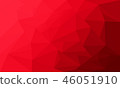 Red low poly abstract background full of triangles 46051910