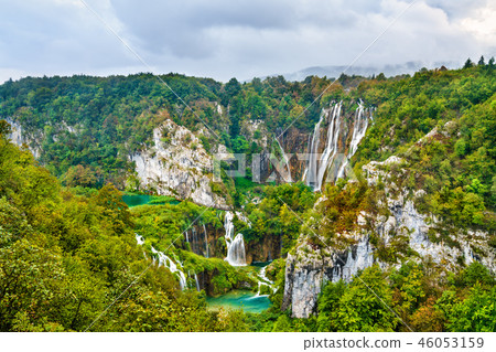 The Veliki Slap Waterfall in Plitvice Lakes National Park, Croatia 46053159