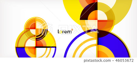 Modern geometric abstract background 46053672