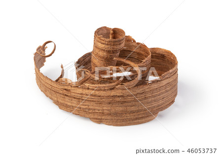 Curled wooden shavings Curled wooden shavings 46053737