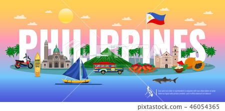 Philippines Horizontal Illustration 46054365