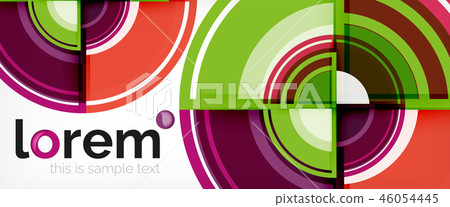 Multicolored round shapes abstract background Multicolored round shapes abstract background 46054445