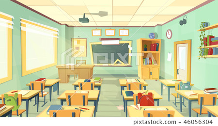 school classroom interior. University, college concept school classroom interior. University, college concept 46056304