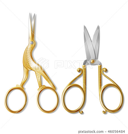 realistic two pairs of nail scissors 46056484