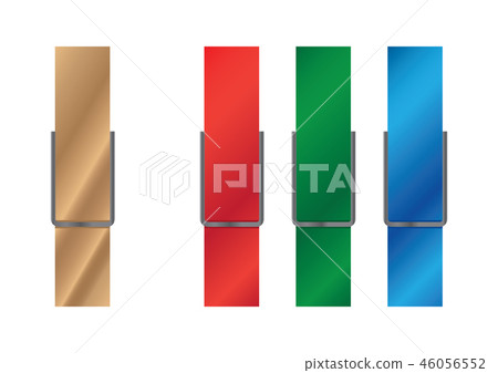 Vector illustration of wooden clothespins Vector illustration of wooden clothespins 46056552