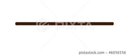 Vector illustration of brown rope 46056556