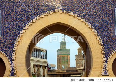View through Bab Bou Jeloud gate View through Bab Bou Jeloud gate 46056694