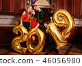 New 2019 Year is coming. Group of cheerful  46056980