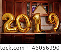 New 2019 Year is coming. Group of cheerful  46056990