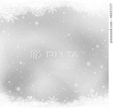 Christmas Snow Frame Gray Background 插圖素材 圖庫