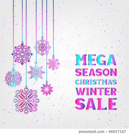 hanging snowflake and text hanging snowflake and text 46057187