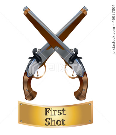 Two dueling pistols of the 18th century. Two dueling pistols of the 18th century. 46057804