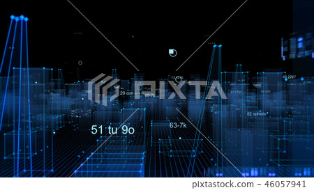 City Tech Digital Background City Tech Digital Background 46057941