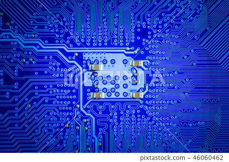 Closeup electronic circuit Closeup electronic circuit 46060462