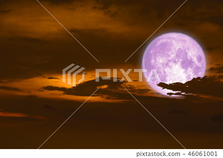 long night moon back silhouette cloud sunset sky long night moon back silhouette cloud sunset sky 46061001