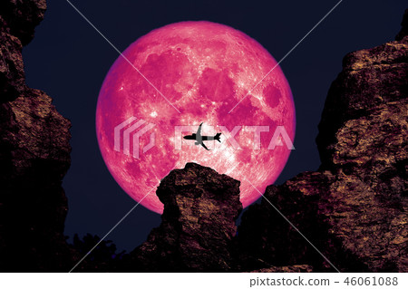 full long night moon, cold moon back mountain sky 46061088