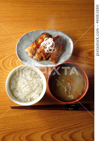 Shrimp grilled set meal (with steam) 46061660