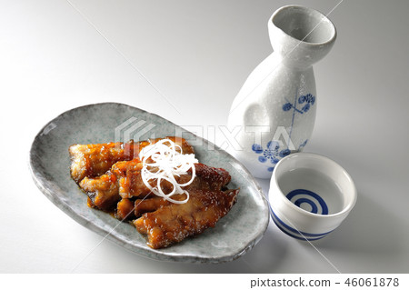 Grilled salmon sword and sake with autumn sword fish 46061878