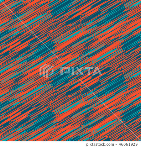 Scribble strokes blue and red seamless pattern. Scribble strokes blue and red seamless pattern. 46061929