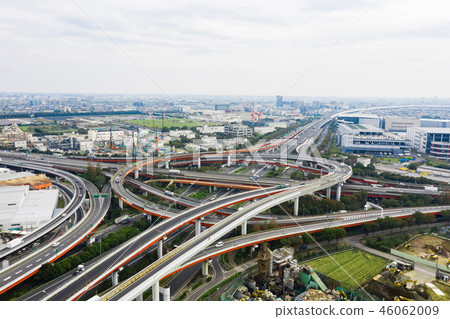 高速公路航拍照片 高速公路航拍照片 46062009