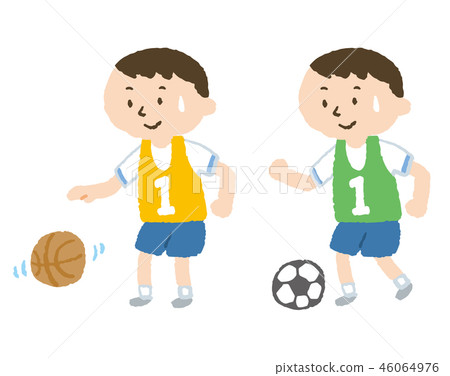 男孩玩體育 男孩玩體育 46064976