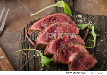 Homemade Beef Steak rare 46065428