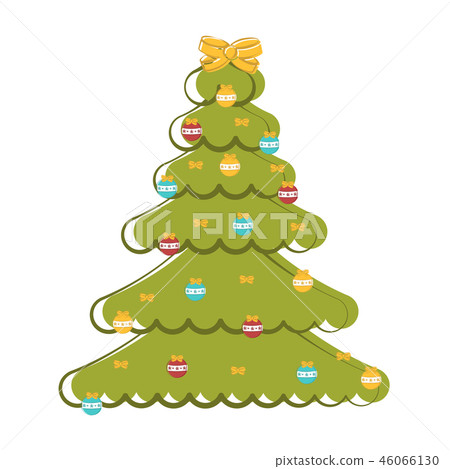 Sketch of an abstract christmas tree Sketch of an abstract christmas tree 46066130