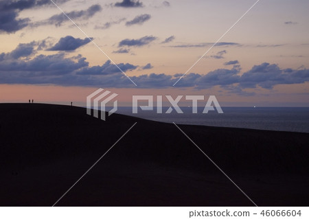 鳥取沙丘在晚上（秋天） 46066604