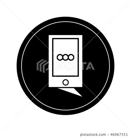 Isolated smartphone icon Isolated smartphone icon 46067351