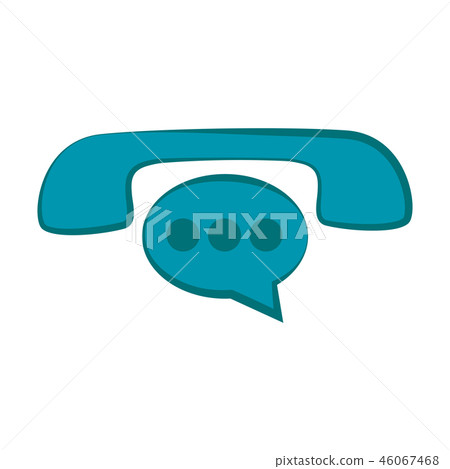 Phone icon with chat bubble Phone icon with chat bubble 46067468