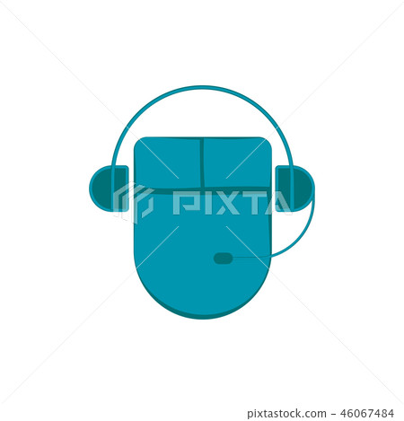 Mouse with headphones Mouse with headphones 46067484