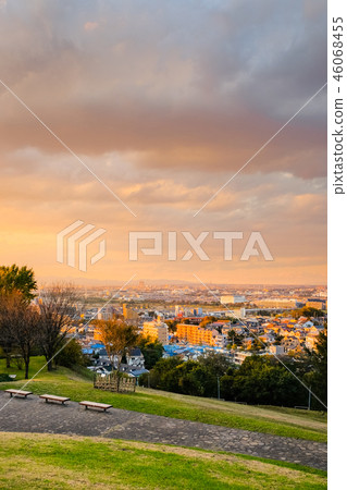 City at dusk (autumn) 46068455