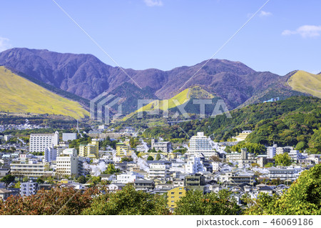 A beautiful scenery seen from the Oke Prefecture Beppu city Yukemuri observatory A beautiful scenery seen from the Oke Prefecture Beppu city Yukemuri observatory 46069186