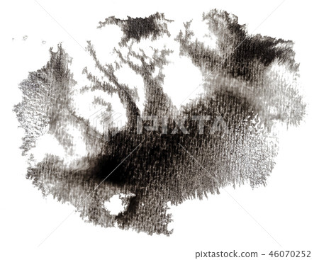 Ink stains isolated on white background. Abstract Ink stains isolated on white background. Abstract 46070252