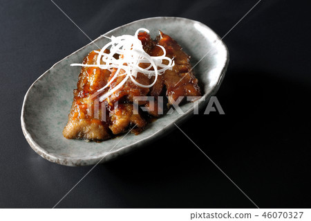 Baked grilled mackerel (with steam) Baked grilled mackerel (with steam) 46070327