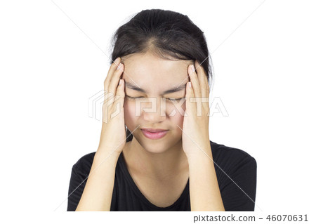 woman headache 46070631