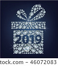 Gift present with 2019 made up a lot of diamonds 46072083