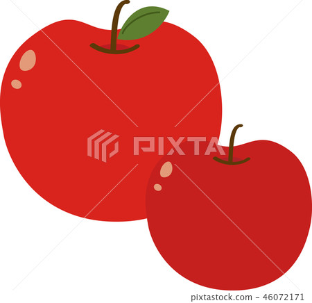 2 apples - Stock Illustration [46072171] - PIXTA