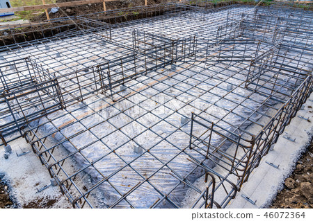 Rebar of the building sales foundation 46072364