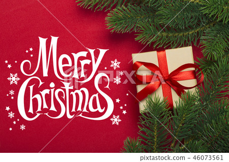 Christmas tree and gift 46073561