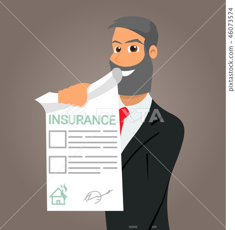 Vector Illustration Cartoon property insurance 46073574
