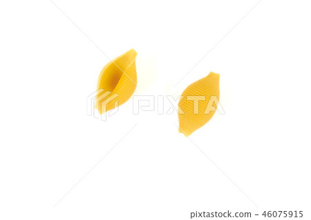 conchiglioni pasta , isolated on a white background. conchiglioni pasta , isolated on a white background. 46075915