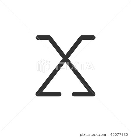 Letter X arrow modern monogram symbol concept. Letter X arrow modern monogram symbol concept. 46077580