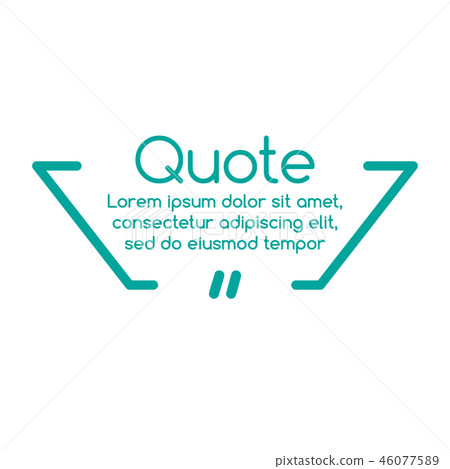 Innovative vector quotation template in quotes. Innovative vector quotation template in quotes. 46077589