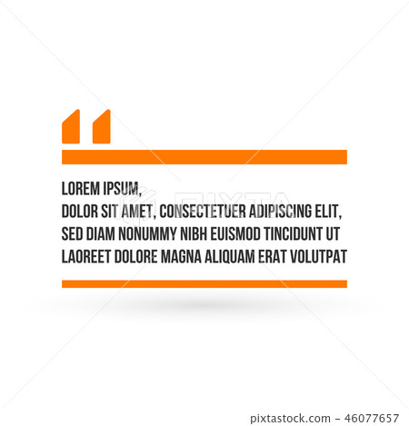 Innovative orange quotation template with quotes 46077657