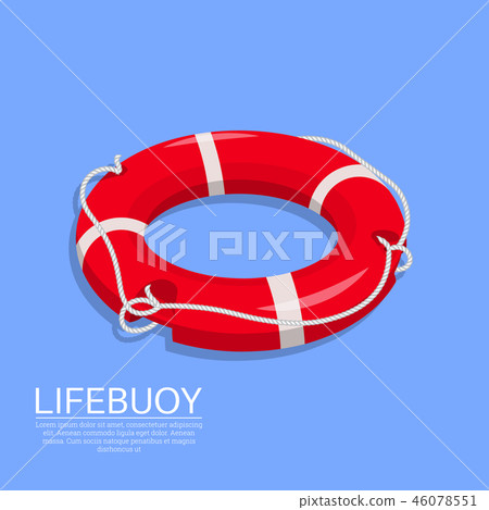 Lifebuoy on the isolated background 46078551