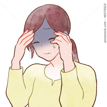 女/頭痛 女/頭痛 46078920