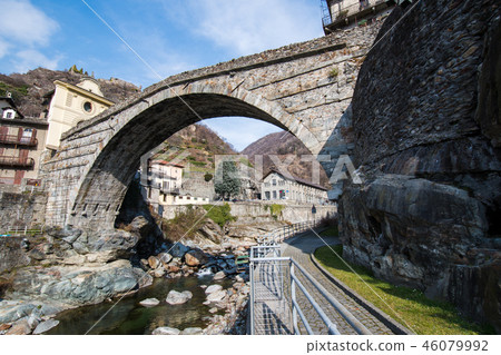 Roman Bridge in the Aosta Valley Pont-Saint-Martin (Italy-Valle d'Aosta) Roman Bridge in the Aosta Valley Pont-Saint-Martin (Italy-Valle d'Aosta) 46079992