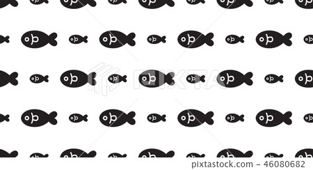 fish seamless pattern vector salmon shark fin fish seamless pattern vector salmon shark fin 46080682